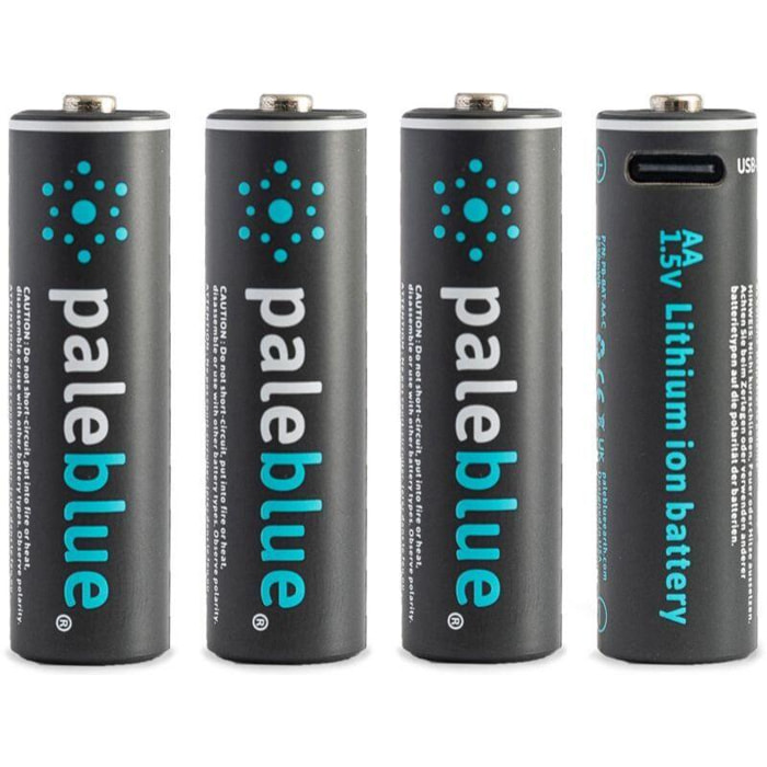 Pile rechargeable PALE BLUE USB AA type C (LR06)