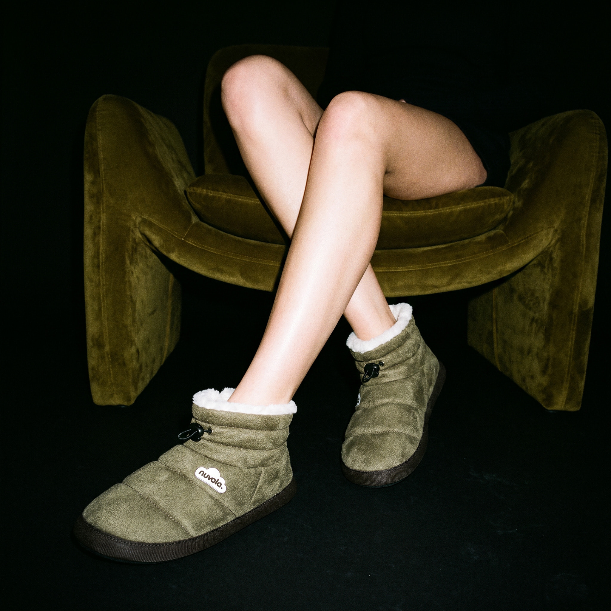 Zapatillas de casa , Boot Home Velvet