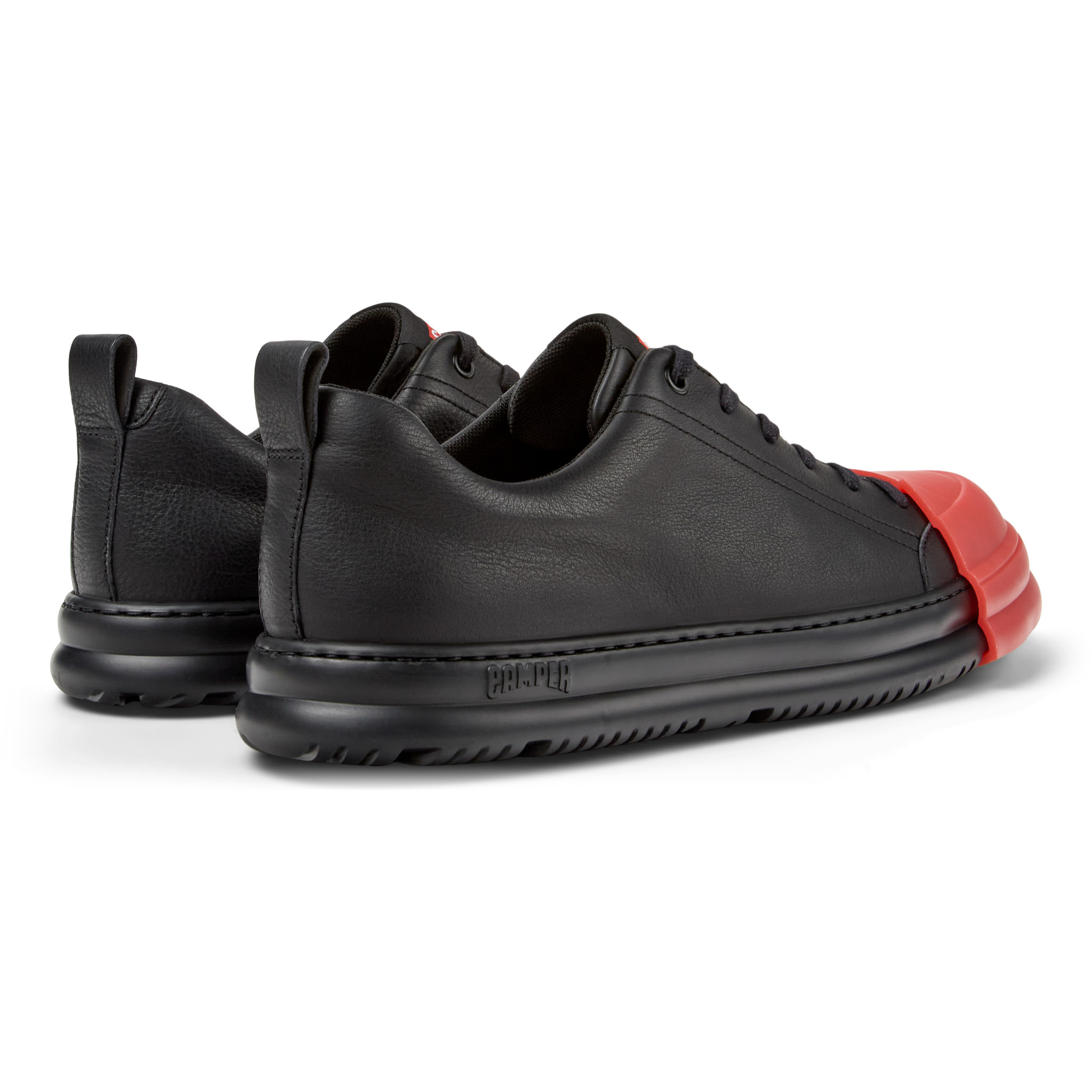 Zapatos de cordones - CAMPER Junction Runner - Negro - Cuero liso