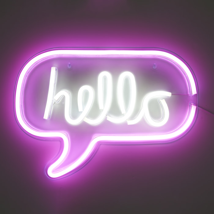 Lampe Neon Hello Acrylique Usb