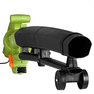 Aspirafoglie Soffiatore Elettrico Da Giardino 3 in 1 Aspiratore Trituratore Soffia Foglie 3000 W 270 Km/h Con Sacca Raccolta 45 L Rotelle Tracolla