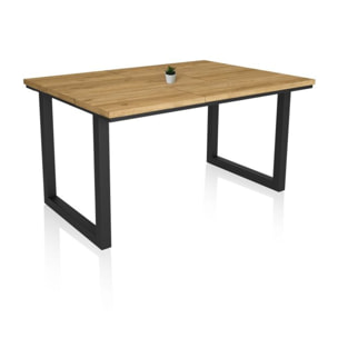Mesa de comedor Altea Roble Negro