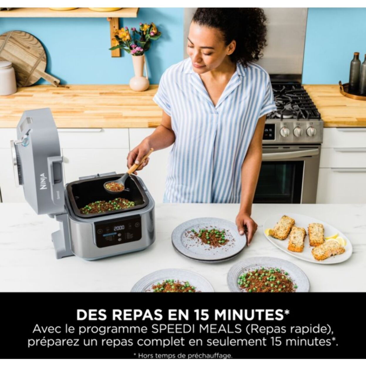 Multicuiseur NINJA Speedi ON400EU 5,7 L, 10 modes de cuisson dont air fryer
