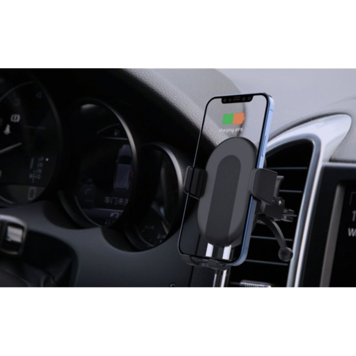 Support smartphone ESSENTIELB Voiture Chargeur à induction 3 en 1