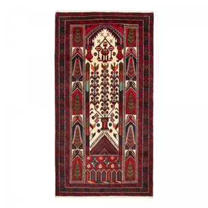 Tapis d'orient oriental, noué main en laine, ABEKOSO