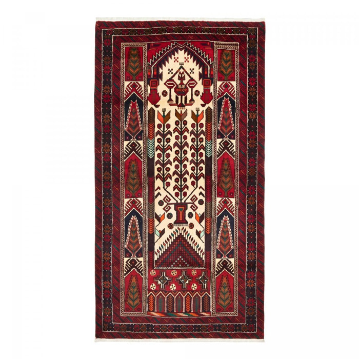 Tapis d'orient oriental, noué main en laine, ABEKOSO