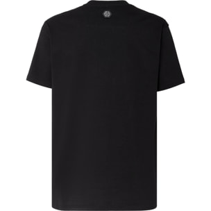 PHILIPP PLEIN T-Shirt Round Neck SKULL AND PLEIN