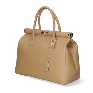 Borsa a mano da donna - Modello Aleria - Vera pelle - 35.0 x 26.0 x 16.0 cm