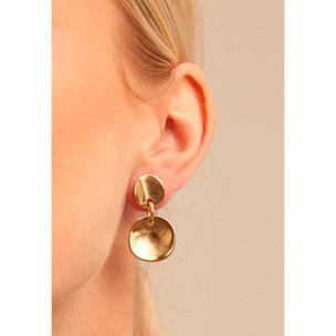 Pendiente Escamas DORADO U