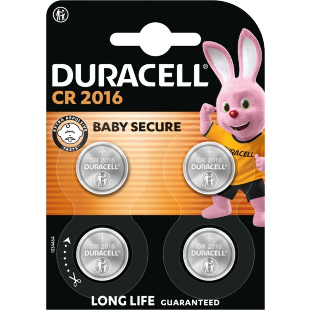 Pile DURACELL DL/CR 2016 x4