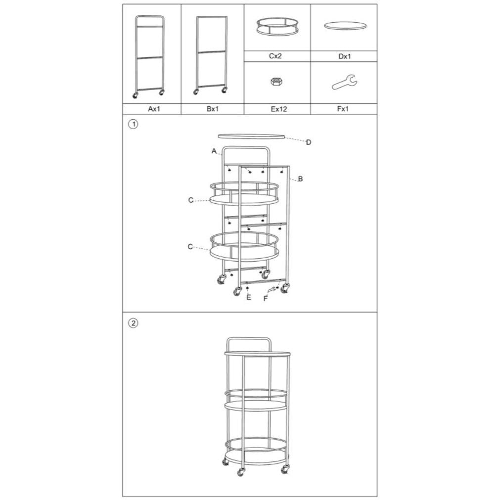 CARRELLO AREX OFFICINE 55 BICOLORE