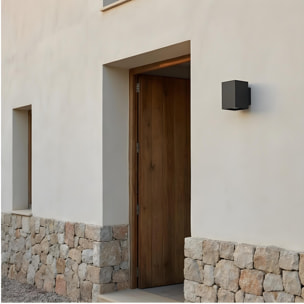 Ledsc4 LedsC4 - Aplique LED Afrodita para Exterior, Emisión Simple, Eficiencia Energética, IP Protegido, 2700K-4000K, Gris Urbano, Fácil Instalación, Alta Durabilidad