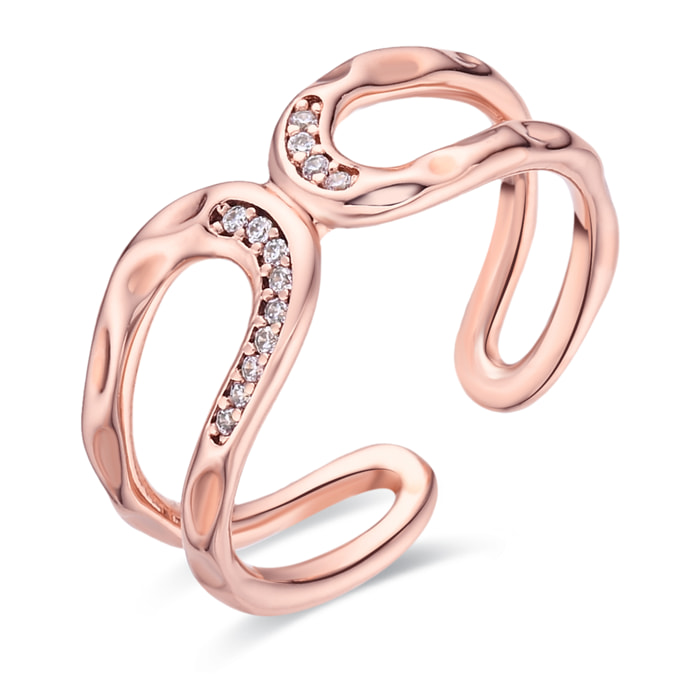 Anillo Resim acabado oro rosa 18k