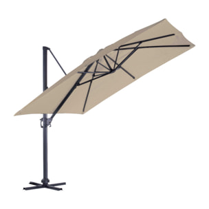 SUNKING - Parasol déporté 3x3m - Lin