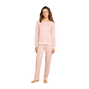 Pigiama donna lungo cotone paris pois Noidinotte
