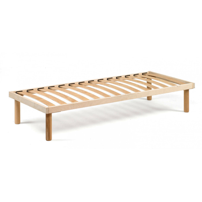Rete letto matrimoniale Pietra, Rete ortopedica a doghe in legno, 100% Made in Italy, Cm 160x190h 31