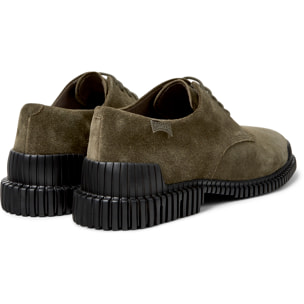 Scarpe stringate - CAMPER Pix - Verde - Pelle scamosciata