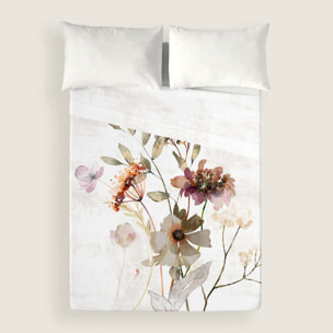 Juego de Sábanas Estampadas - 100% Algodón - Incluye 1 o 2 Fundas de Almohada + 1 Sábana Bajera - Laurie