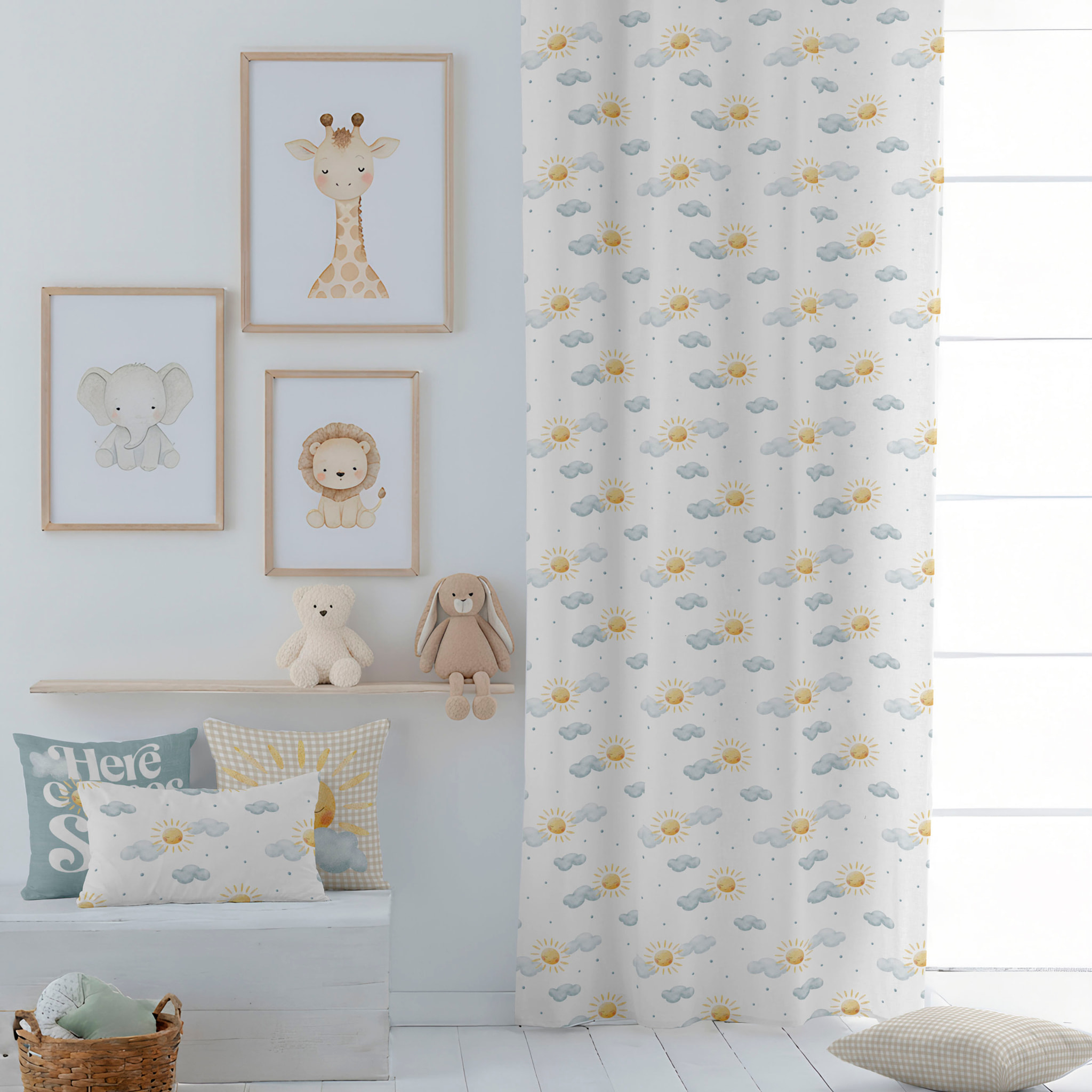 Cool Kids - Cortina Estampada - Con Ojales - 100% Algodón - Sun