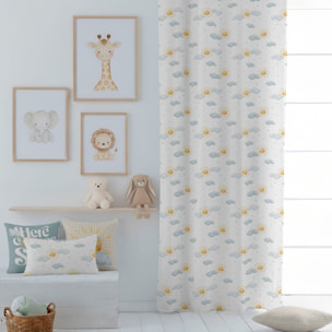 Cool Kids - Cortina Estampada - Con Ojales - 100% Algodón - Sun