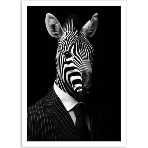 Affiche - Zebra Wild Suits - Philippe Hugonnard