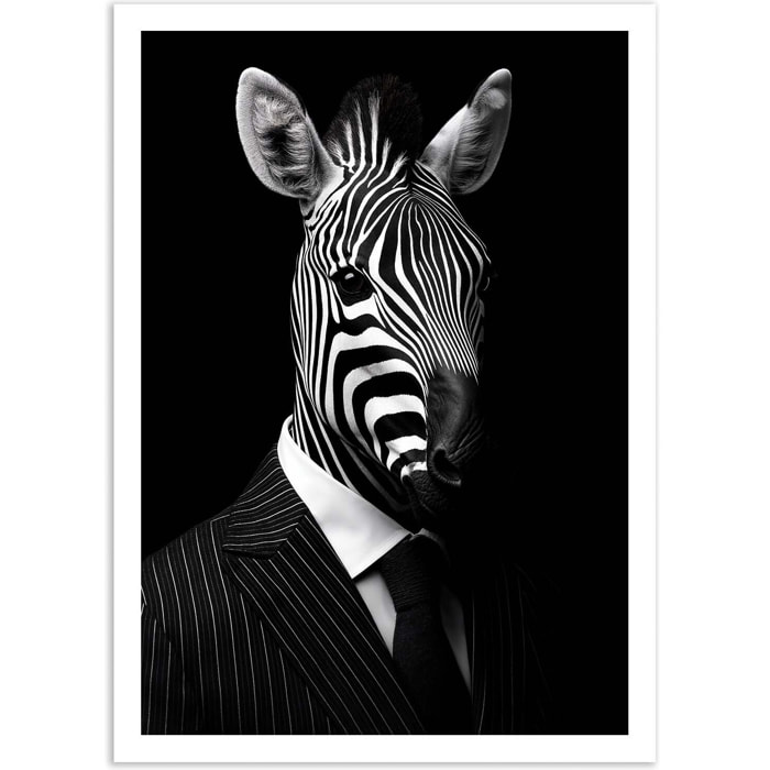 Affiche - Zebra Wild Suits - Philippe Hugonnard