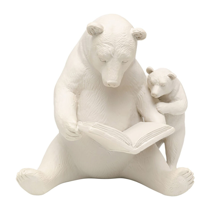 Déco ours lecture beige Kare Design
