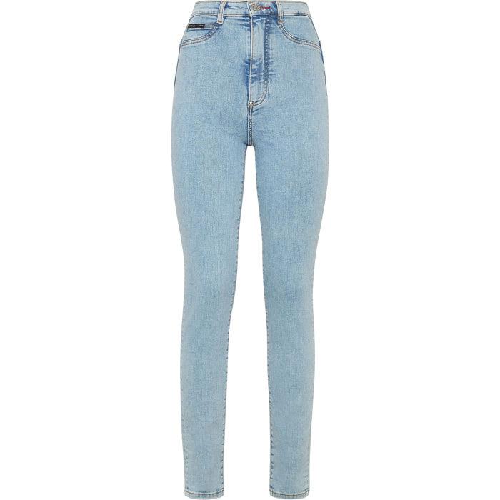 PHILIPP PLEIN Jegging de cintura alta ICONIC PLEIN