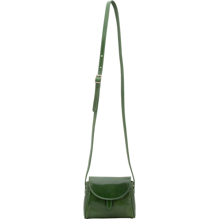 Borsa a tracolla da donna - Modello Seraphina Lux - Vera pelle - 14.0 x 18.0 x 7.0 cm