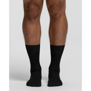 Calza corta a coste in cotone Filo di Scozia