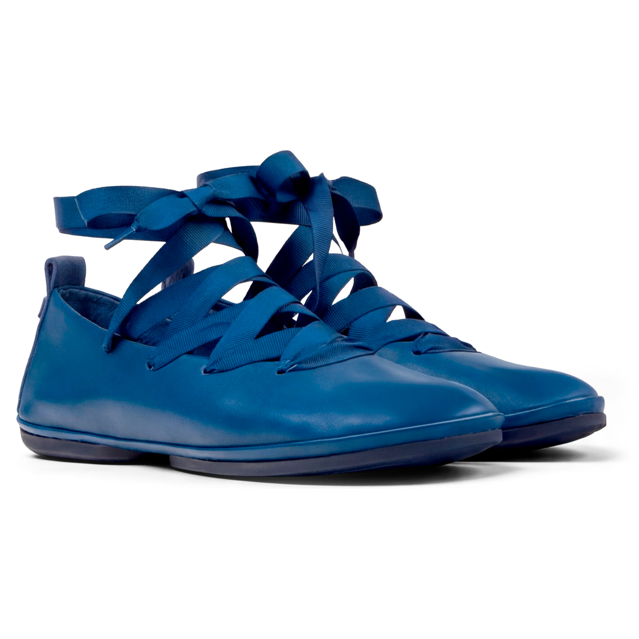 Bailarinas - CAMPER Right Nina - Azul - Cuero liso