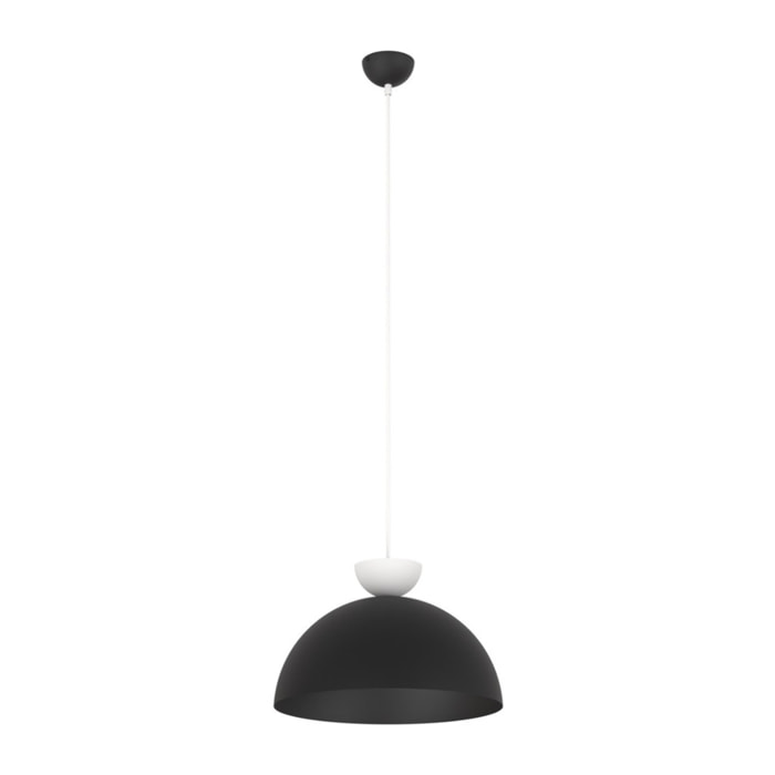 Lampada a sospensione LUNARO bicolore in acciaio