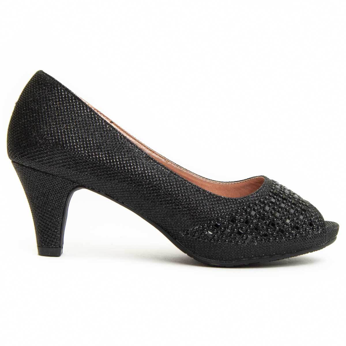 Zapato de tacón - Negro - Altura: 6 cm