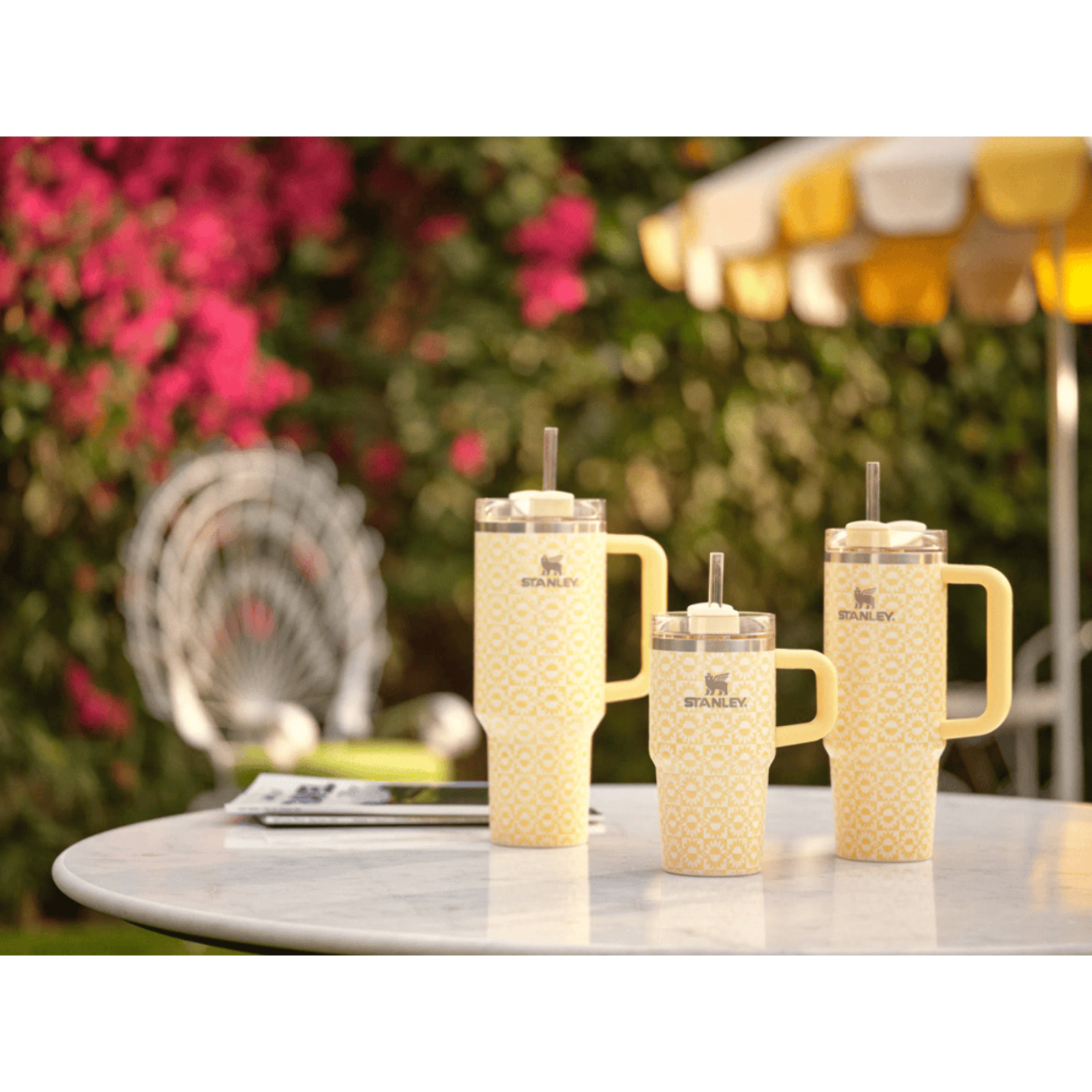Botella de agua Isotermica - 1,18L - QUENCHER® H2.O FLOWSTATE™ TUMBLER - Butter Sunflower