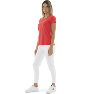 Camiseta de mujer con logo lateral de corazón Leone Basic