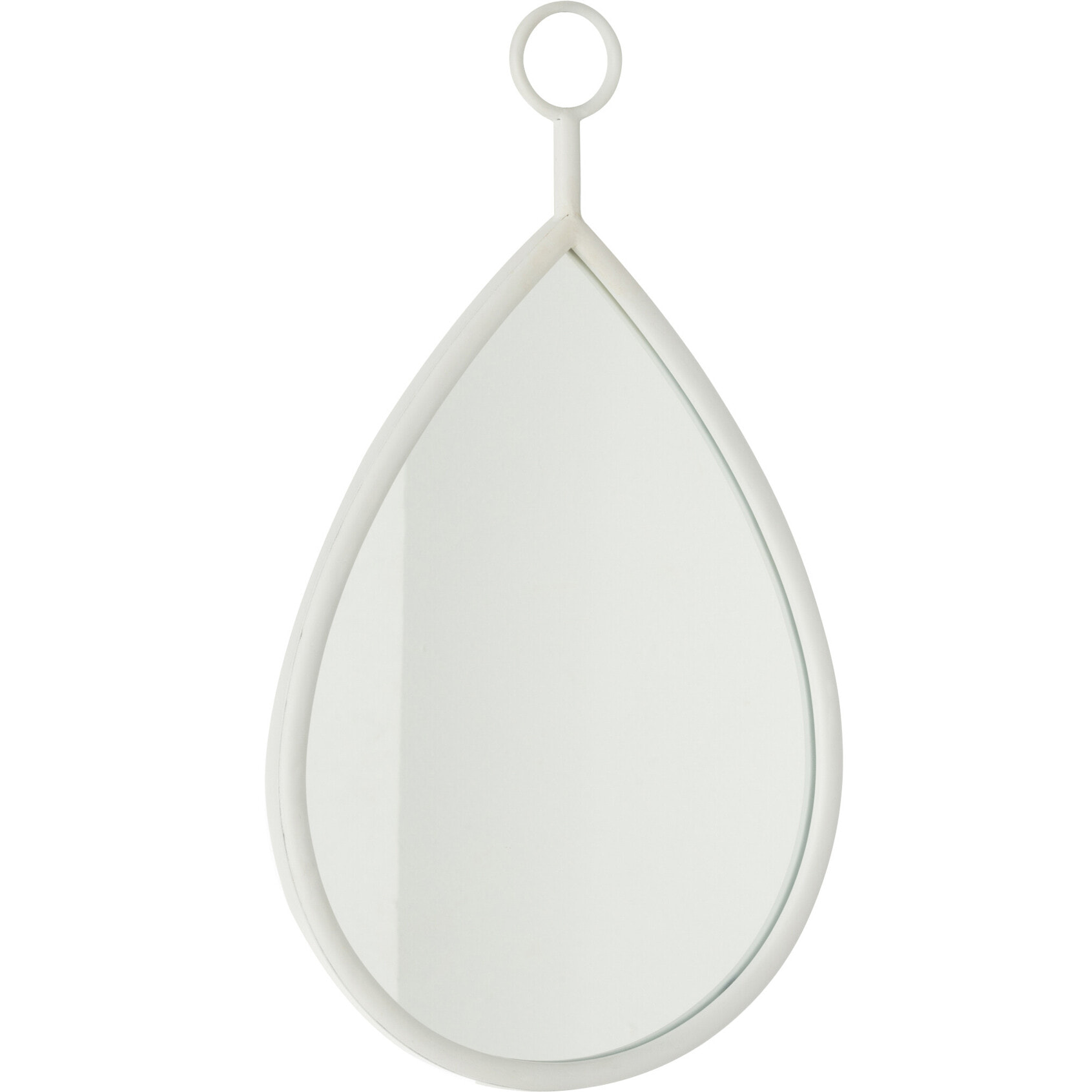 J-Line Miroir Suspendu Drop Miroir/Mdf Blanc Small