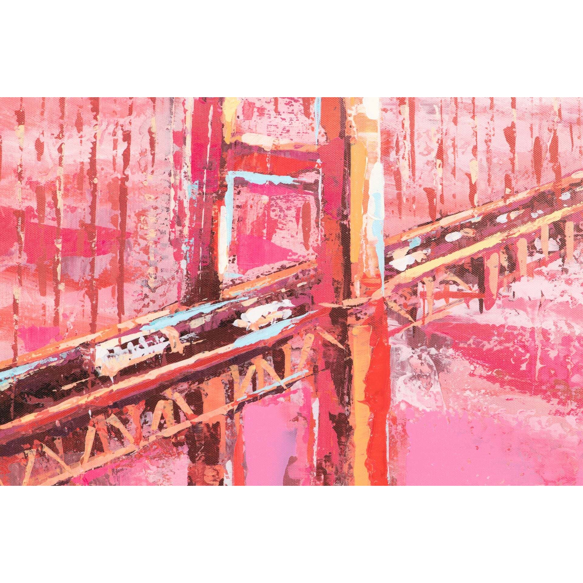 Set 2 Cuadros Puente Brooklyng 52x4,5x102 Cm