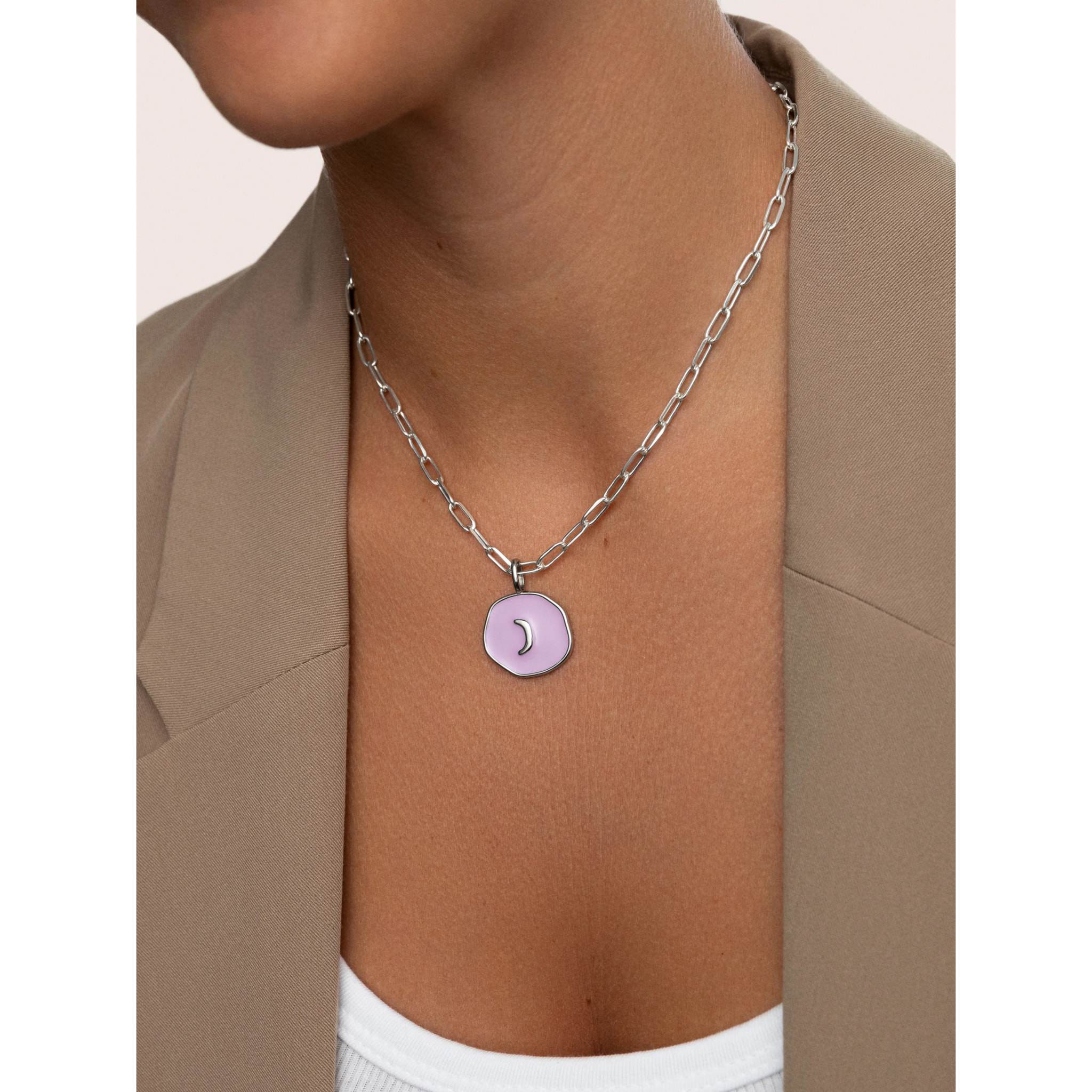 Charm Moon Enamel Lavender
