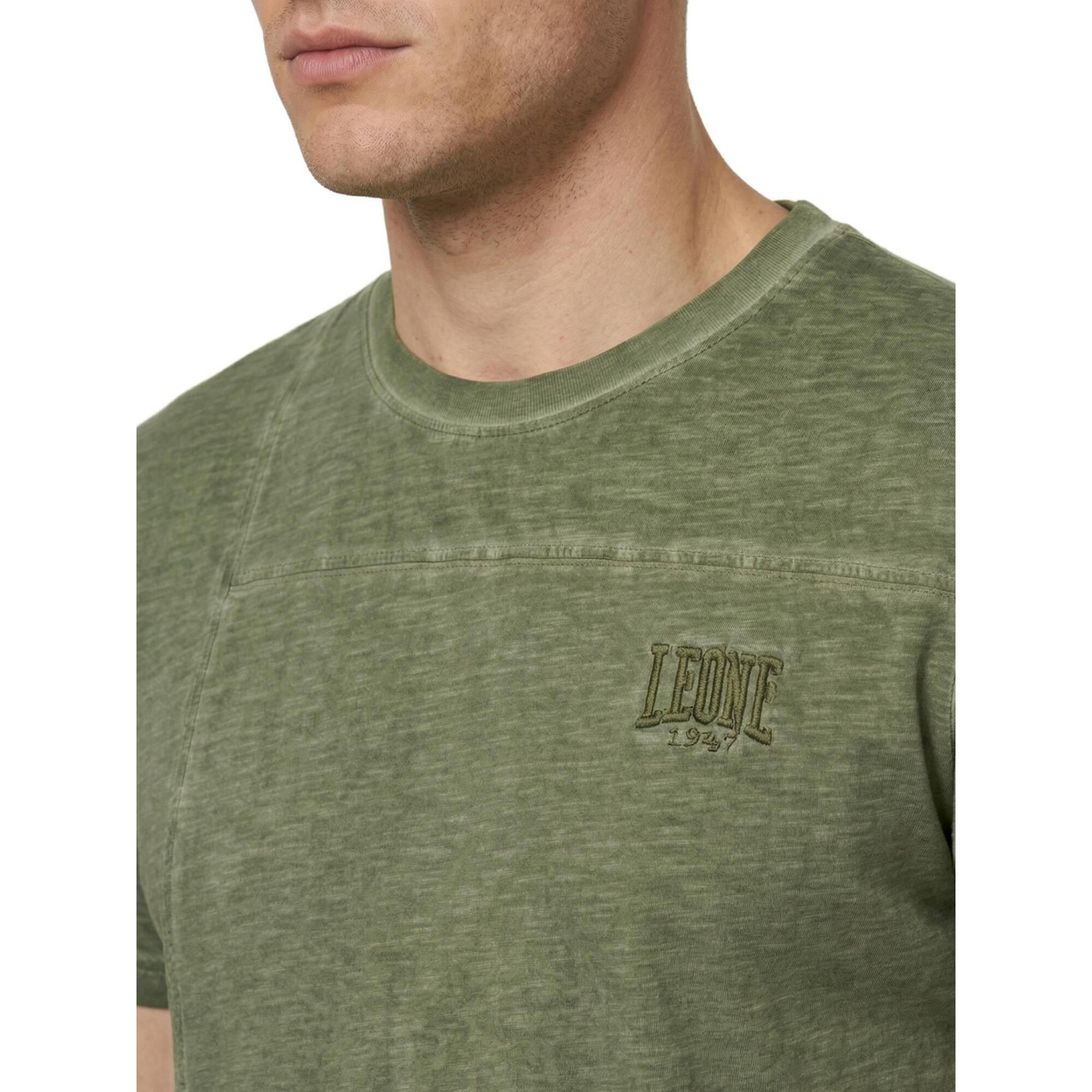 Camiseta de manga corta para hombre con efecto desgastado