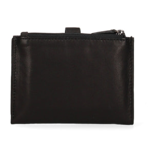 Portafoglio da donna in vera pelle - Modello False - Casual - 12.5 x 10.0 x 1.5 cm
