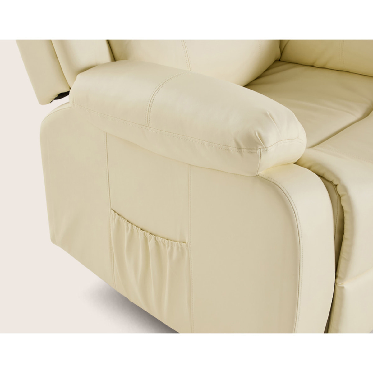Armand - fauteuil relax électrique en simili - Beige