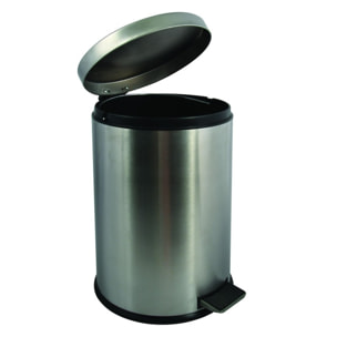 Poubelle à pédale Inox 20L Gris MSV