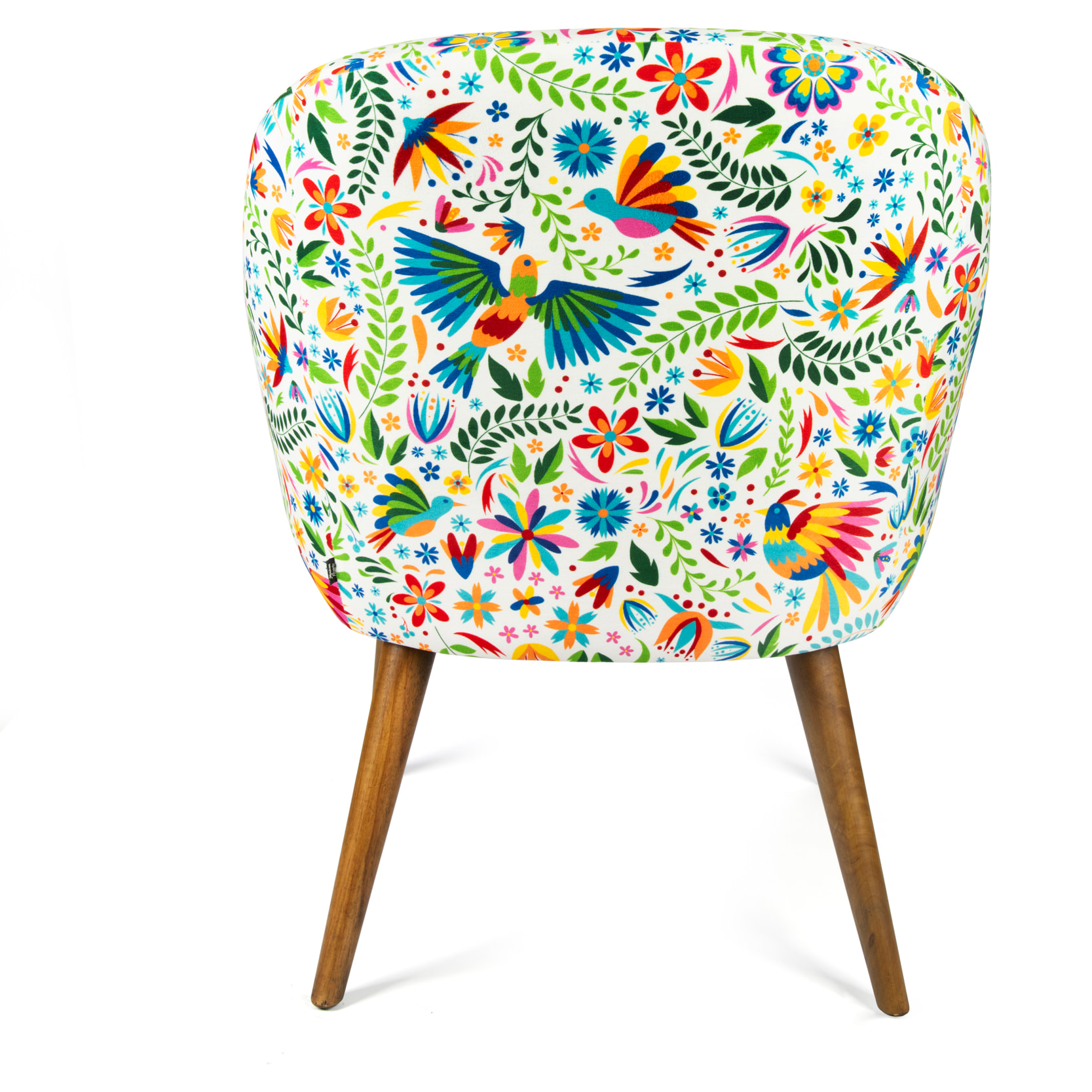 Poltrona Excelsa Mexican Flowers in poliestere e multistrato 70x65x83 cm multicolore