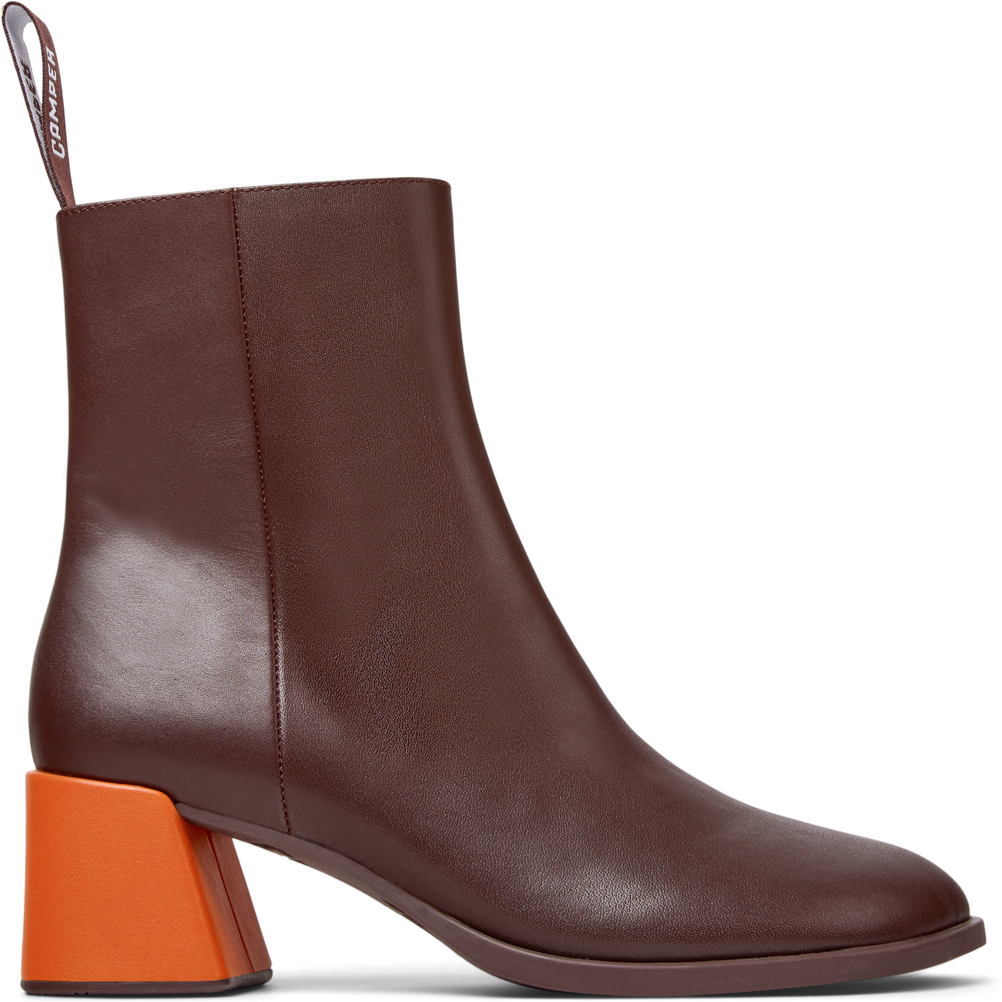 Botines - CAMPER Kora Twins - Burdeos - Cuero liso