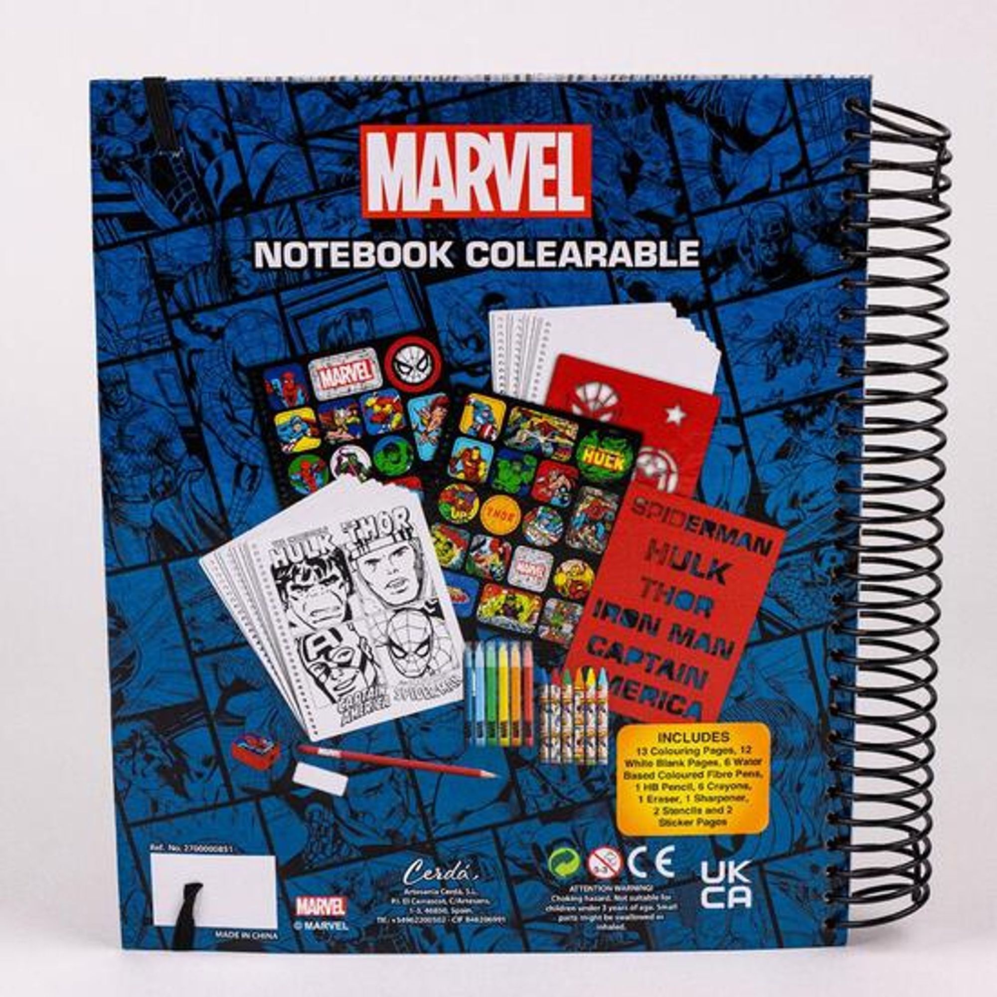 Album Actividades Coloreable Marvel