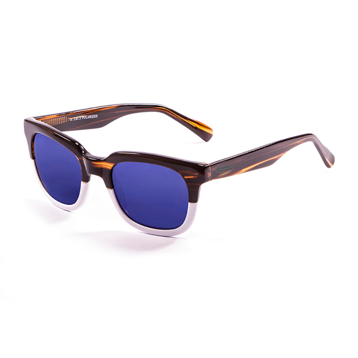 Gafas de sol PALO ALTO INSPIRATION II - Marrón y blanco y revo azul lente