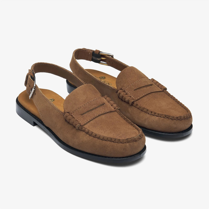 Sebago - Sandali Donna Marrone - Dan Sandal Flesh Out Woman
