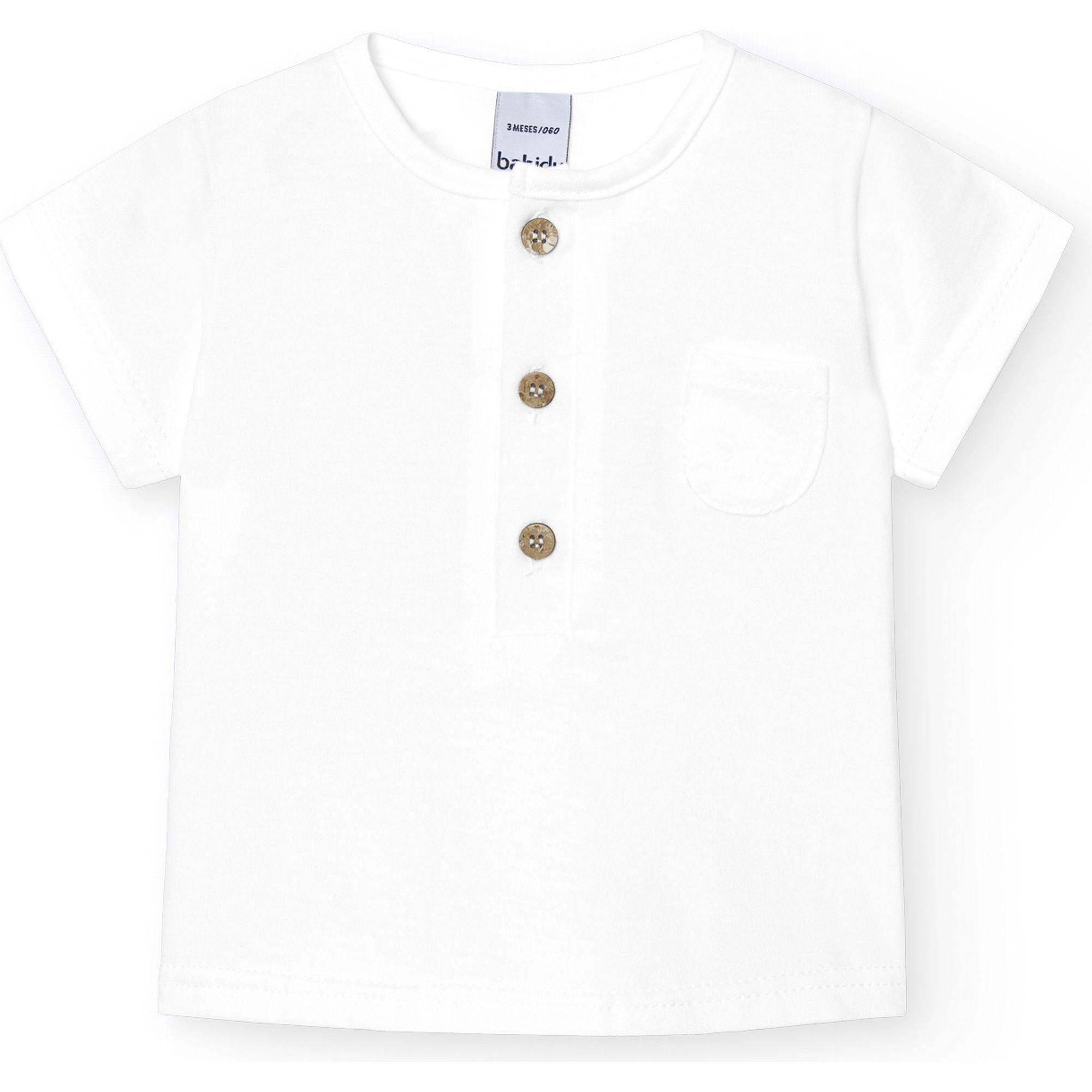 Camiseta bebé manga corta con tapeta