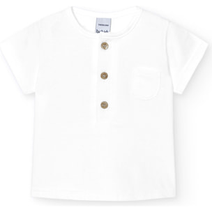 Camiseta bebé manga corta con tapeta