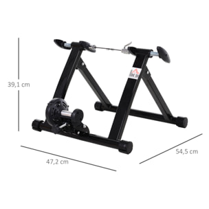 Rodillo Entrenamiento Bicicleta Acero 54,5x47,2x39,1cm Negro